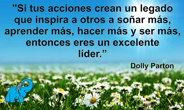 Una Enseñanza de Dolly Parton en la Frase del Día del Elefante Azul de Avilés.
